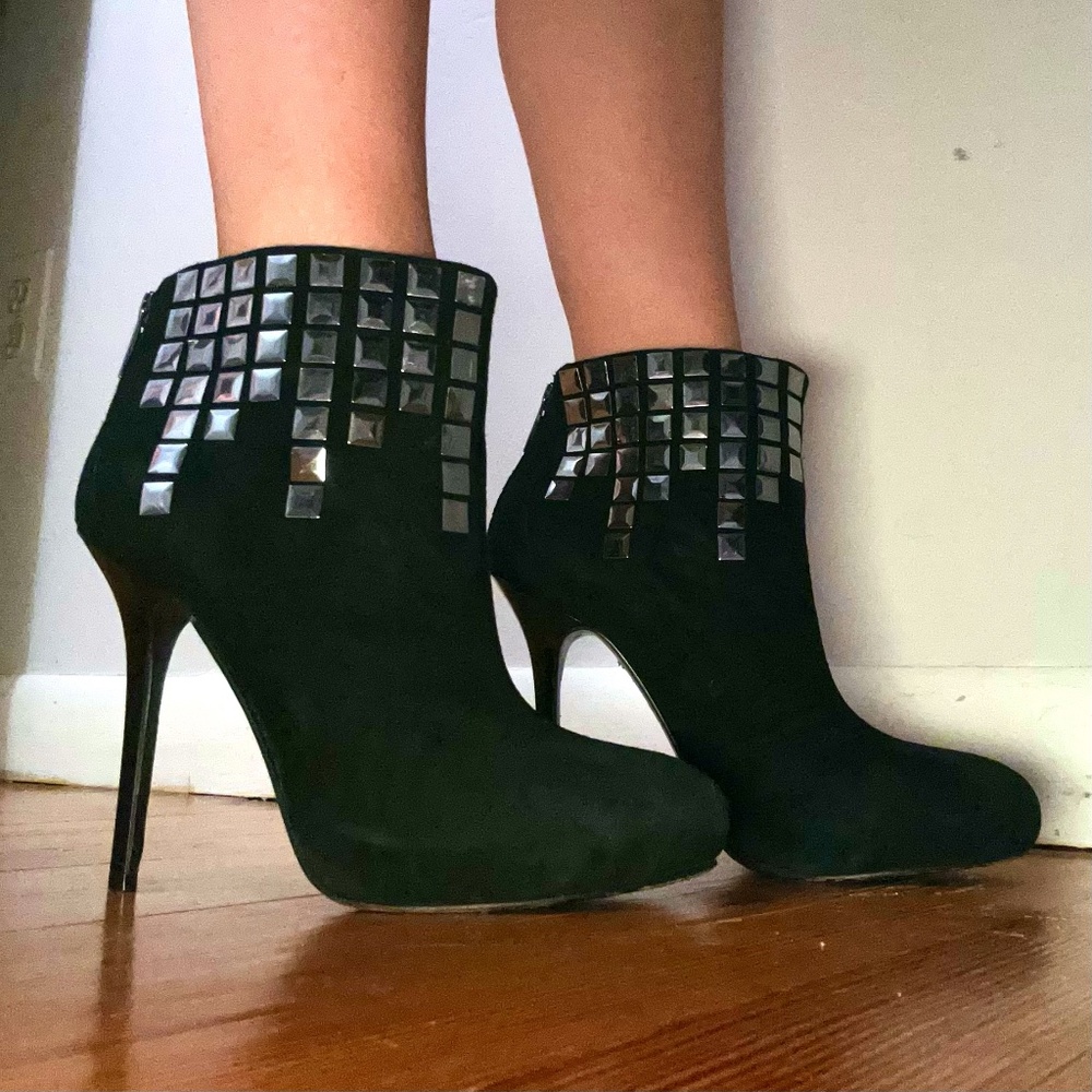 Tory Burch Black Ankle Boots, Size 7